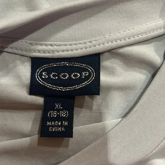 Scoop short sleeve, light gray top, XL, like new | offer in description - Picture 5 of 6